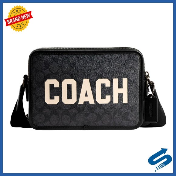 Structured Crossbody Bag with Adjustable Strap Two Zip Compartments